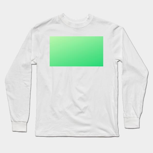 Green Gradient Long Sleeve T-Shirt by NewburyBoutique